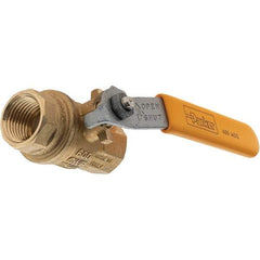 Parker - 1/2" Pipe, Bronze Full Port Ball Valve - NPT Ends, Lever Handle, 600 WOG, 150 WSP - Apex Tool & Supply