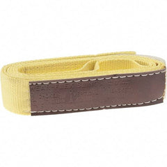 Value Collection - 6' Long x 2" Wide, 1 Ply, Nylon Web Sling - 1,760 Lb Choker Capacity, Yellow - Apex Tool & Supply