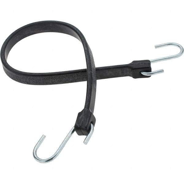 Value Collection - Heavy Duty Tie Down with S Hook - 24" OAL, Black - Apex Tool & Supply