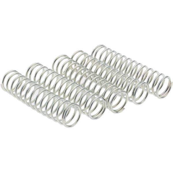 Value Collection - 1/2" OD, 0.047" Wire, Compression Spring - 6.29 Lb Spring Rating, Spring Steel - Apex Tool & Supply