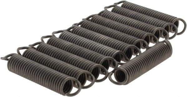 Value Collection - 23/32" OD, Steel Extension Spring - 12.5 Lb/In Rating - Apex Tool & Supply