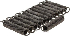 Value Collection - 23/32" OD, Steel Extension Spring - 12.5 Lb/In Rating - Apex Tool & Supply