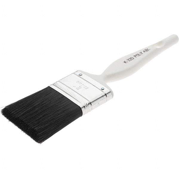 Value Collection - 2" Angled Nylon Varnish Brush - 2-1/2" Bristle Length, Plastic Handle - Apex Tool & Supply