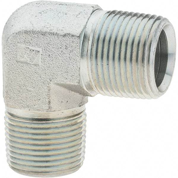Value Collection - Industrial Pipe 90° Elbow - MNPTF x MNPTF, 4,000 psi - Apex Tool & Supply