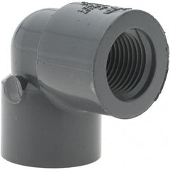 Value Collection - 1/2" PVC Plastic Pipe 90° Elbow - FIPT x FIPT End Connections - Apex Tool & Supply
