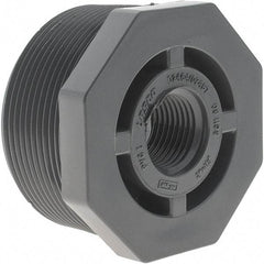 Value Collection - 2 x 1/2" PVC Plastic Pipe Reducer Bushing - MIPT x FIPT End Connections - Apex Tool & Supply