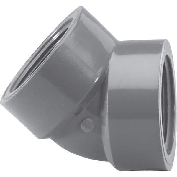 Value Collection - 1-1/2" PVC Plastic Pipe 45° Elbow - FIPT x FIPT End Connections - Apex Tool & Supply