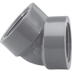 Value Collection - 1-1/2" PVC Plastic Pipe 45° Elbow - FIPT x FIPT End Connections - Apex Tool & Supply