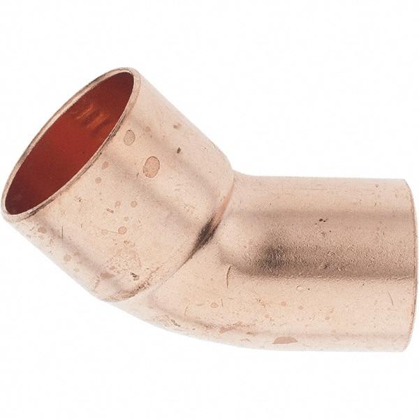Value Collection - 1-1/4" Wrot Copper Pipe 45° Street Elbow - FTG x C - Apex Tool & Supply
