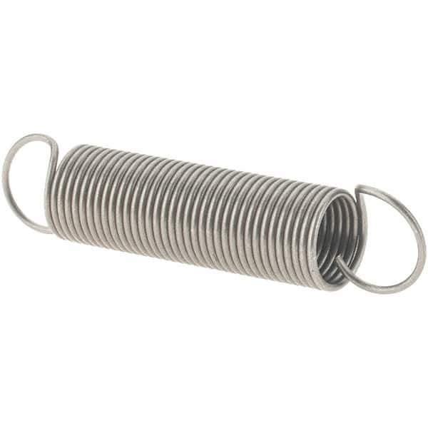 Value Collection - 15/64" OD, Steel Extension Spring - 12 Lb/In Rating - Apex Tool & Supply