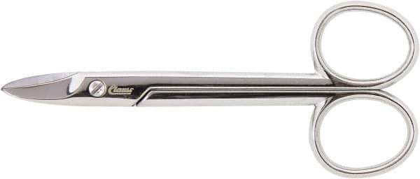 Clauss - 1" LOC, 4-9/64" OAL Straight Scissors - Steel Straight Handle, For Paper, Fabric - Apex Tool & Supply