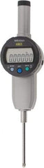 Mitutoyo - 0 to 2" Range, 0.00005" Graduation, Electronic Drop Indicator - Flat Back, Accurate to 0.0002", English & Metric System, LCD Display - Apex Tool & Supply