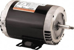 US Motors - ODP Enclosure, No Thermal Protection, 3,520 RPM, 208-230/460 Volt, 60 Hz, Three Phase Standard Efficient Motor - Size 143 Frame, Rigid Mount, 1 Speed, Ball Bearings, 3.5-3.4/1.7 Full Load Amps, F Class Insulation, CCW Lead End - Apex Tool & Supply