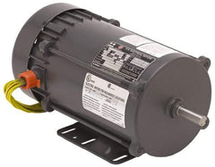 US Motors - 1/2 hp, TEFC Enclosure, Auto Thermal Protection, 3,450 RPM, 115/230 Volt, 60 Hz, Industrial Electric AC/DC Motor - Size 56 Frame, C-Face Mount, 1 Speed, Ball Bearings, 8.0/4.0 Full Load Amps, B Class Insulation, Reversible - Apex Tool & Supply