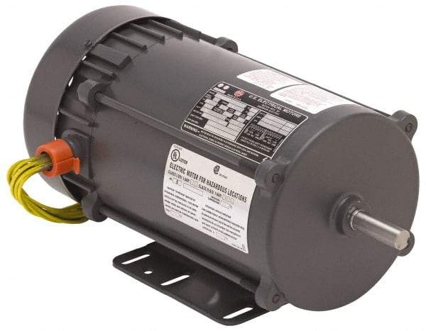 US Motors - 1/3 hp, TEFC Enclosure, Auto Thermal Protection, 1,725 RPM, 115/230 Volt, 60 Hz, Industrial Electric AC/DC Motor - Size 56 Frame, Rigid Base Mount, 1 Speed, Ball Bearings, 6.8/3.4 Full Load Amps, BR Class Insulation, Reversible - Apex Tool & Supply