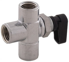 Aignep USA - 1/8" Pipe, Full Port, Brass Standard Ball Valve - Apex Tool & Supply