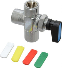 Aignep USA - 1/4" Pipe, Full Port, Brass Standard Ball Valve - Apex Tool & Supply