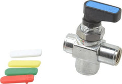 Aignep USA - 1/8" Pipe, Full Port, Brass Standard Ball Valve - Apex Tool & Supply