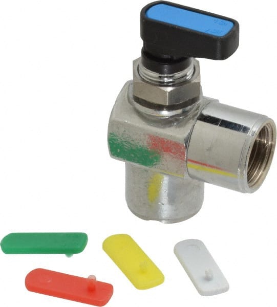 Aignep USA - 3/8" Pipe, Full Port, Brass Standard Ball Valve - Apex Tool & Supply