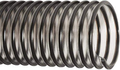 Flexaust - 1" ID, 29 Hg Vac Rating, 50 psi, Polyurethane Vacuum & Duct Hose - 25' Long, Clear/Black, 1-1/2" Bend Radius, -40 to 200°F - Apex Tool & Supply