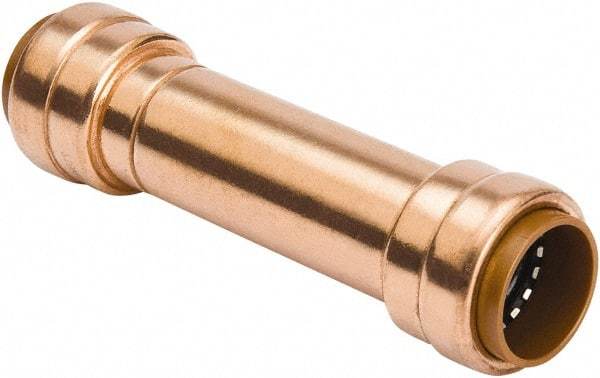B&K Mueller - 1/2" Tube OD, Metal Push-to-Connect Tube Union - Tube to Tube Connection, 200 Max psi, Rubber O-Ring - Apex Tool & Supply