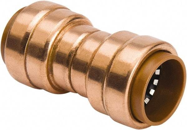 B&K Mueller - 1/2" Tube OD, Metal Push-to-Connect Tube Union - Tube to Tube Connection, 200 Max psi, Rubber O-Ring - Apex Tool & Supply