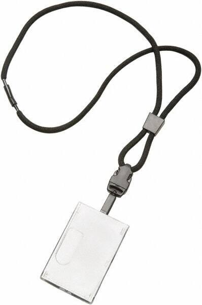Ability One - Lanyards Material: Polyester Color: Black - Apex Tool & Supply