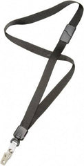 Ability One - Lanyards Material: Nylon Color: Black - Apex Tool & Supply