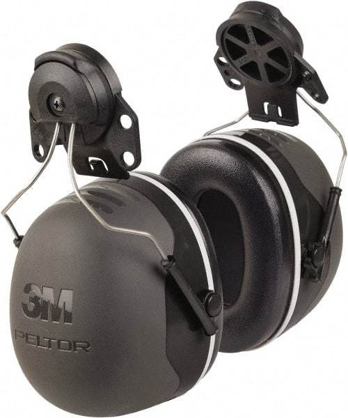 3M - Hard Hat Cap Mounted Black Foam Cushion Earmuffs - 31 NRR Rating - Apex Tool & Supply