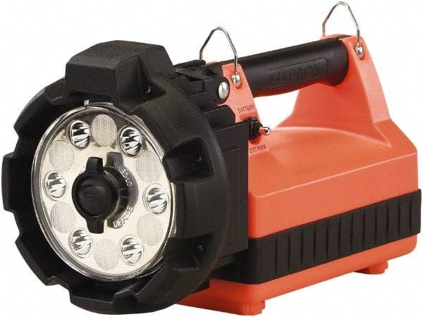 Streamlight - LED Bulb, 5,300 Lumens, Spotlight/Lantern Flashlight - Orange Plastic Body, 1 12V Lead-Acid Battery Included - Apex Tool & Supply