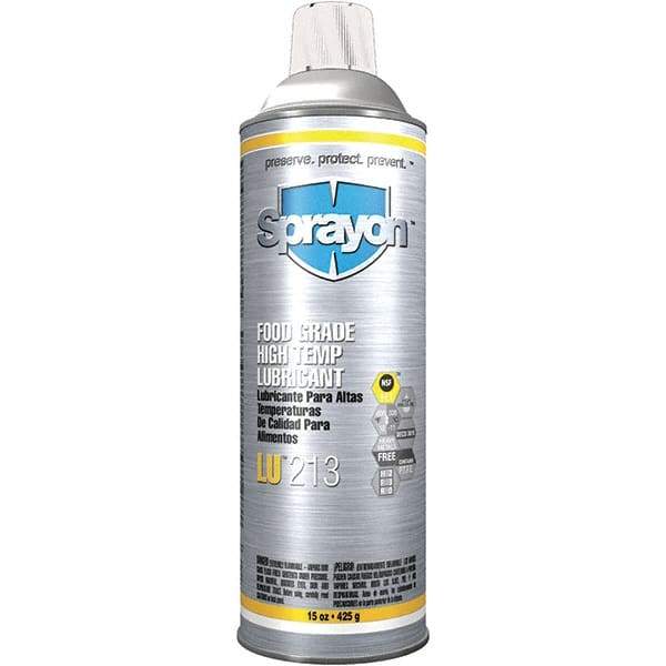 Sprayon - 20 oz Aerosol Spray Lubricant - 12°F to 635°F, Food Grade - Apex Tool & Supply