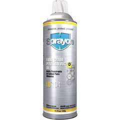 Sprayon - 20 oz Aerosol Spray Lubricant - Clear, -40°F to 475°F, Food Grade - Apex Tool & Supply