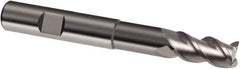 Guhring - 20mm, 26mm LOC, 20mm Shank Diam, 126mm OAL, 3 Flute, Solid Carbide Square End Mill - Single End, Uncoated, Spiral Flute, 39/40/41° Helix, Centercutting, Right Hand Cut, Right Hand Flute, Series 6703 - Apex Tool & Supply