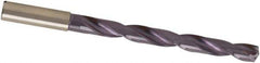 Guhring - 6.5mm, 140° Point, Spiral Flute, Solid Carbide Taper Length Drill Bit - nano-A Finish, 66mm Flute Length, 106mm OAL, Series 5746 - Apex Tool & Supply
