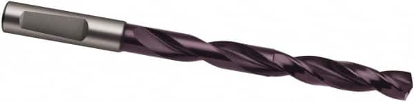 Guhring - 7.6mm 140° Spiral Flute Solid Carbide Taper Length Drill Bit - Apex Tool & Supply