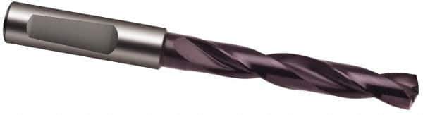 Guhring - 1/2" 140° Solid Carbide Jobber Drill - FIREX Finish, Right Hand Cut, Spiral Flute, 124mm OAL, SU Point - Apex Tool & Supply