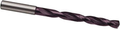 Guhring - 6.3mm, 140° Point, Spiral Flute, Solid Carbide Taper Length Drill Bit - FIREX Finish, 66mm Flute Length, 106mm OAL, Series 5512 - Apex Tool & Supply