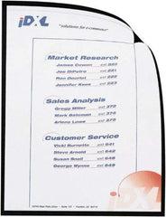 C-LINE - 25 Piece Clear Magnetic Cubicle Keeper - 11-11/16" High x 9-13/64" Wide - Apex Tool & Supply