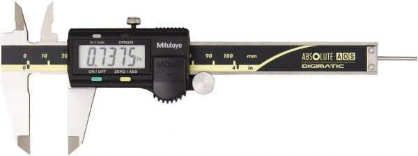 Mitutoyo - 0 to 100mm Range, 0.01mm Resolution, Electronic Caliper - 0.001" Accuracy - Apex Tool & Supply