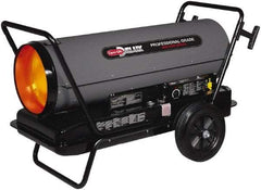 GHP GROUP - 10 to 400,000 BTU Rating, Multi-Fuel Forced Air Heater - 8,500 Sq Ft Max Heating Area, 29 Gal Capacity, Fuel with Kerosene, #1 Diesel & Jet A Fuel - Apex Tool & Supply
