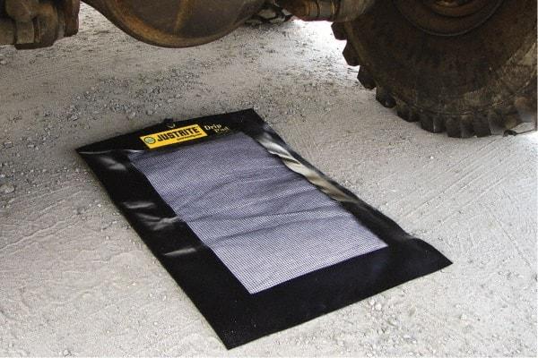 Justrite - 1.75 Gal Capacity per Package, Oil Only Pad - 3' Long x 2' Wide, PVC - Apex Tool & Supply
