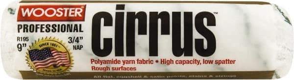 Wooster Brush - 3/4" Nap, 9" Wide Paint Roller Cover - Rough Texture, Polyamide - Apex Tool & Supply