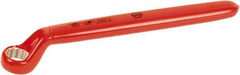 Wiha - 11/16" 6 Point Insulated Offset Box Wrench - Single End, Chrome Vanadium Steel, Hi-Vis Red Finish - Apex Tool & Supply