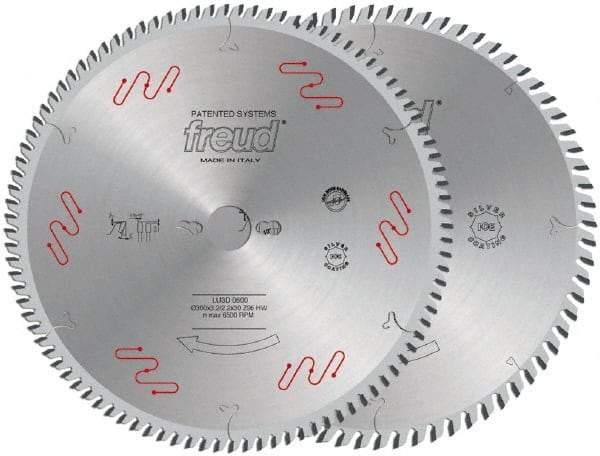 Freud - 250mm Diam, 30mm Arbor Hole Diam, 80 Tooth Wet & Dry Cut Saw Blade - Carbide-Tipped, Standard Round Arbor - Apex Tool & Supply