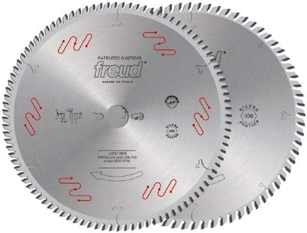 Freud - 220mm Diam, 30mm Arbor Hole Diam, 64 Tooth Wet & Dry Cut Saw Blade - Carbide-Tipped, Standard Round Arbor - Apex Tool & Supply
