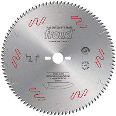 Freud - 300mm Diam, 1" Arbor Hole Diam, 96 Tooth Wet & Dry Cut Saw Blade - Carbide-Tipped, Standard Round Arbor - Apex Tool & Supply