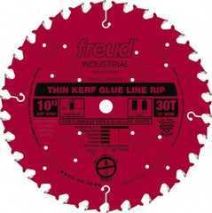 Freud - 10" Diam, 5/8" Arbor Hole Diam, 30 Tooth Wet & Dry Cut Saw Blade - Carbide-Tipped, Standard Round Arbor - Apex Tool & Supply