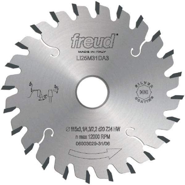 Freud - 200mm Diam, 45mm Arbor Hole Diam, 36 Tooth Wet & Dry Cut Saw Blade - Carbide-Tipped, Standard Round Arbor - Apex Tool & Supply