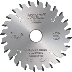 Freud - 180mm Diam, 45mm Arbor Hole Diam, 36 Tooth Wet & Dry Cut Saw Blade - Carbide-Tipped, Standard Round Arbor - Apex Tool & Supply