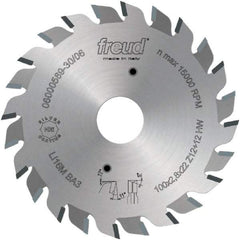 Freud - 120mm Diam, 22mm Arbor Hole Diam, Wet & Dry Cut Saw Blade - Carbide-Tipped, Standard Round Arbor - Apex Tool & Supply